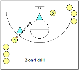 2-on-1 drill
