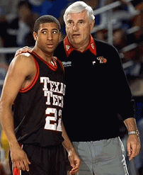 Coach Bob Knight making a substitution