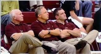 Charlevoix Rayder coaches... assistant coach Dr. James Gels, head coach Keith Haske, and assistant coach Brett Erskine