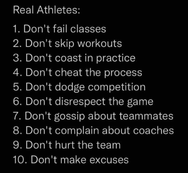 10 tips for great athletes